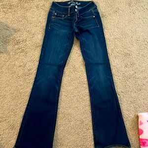 💙 American Eagle Dark Wash Artist Flare Jeans 00